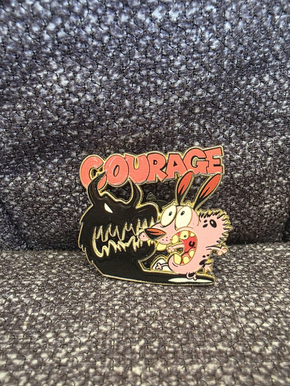Courage the Cowardly Dog Enamel Pin